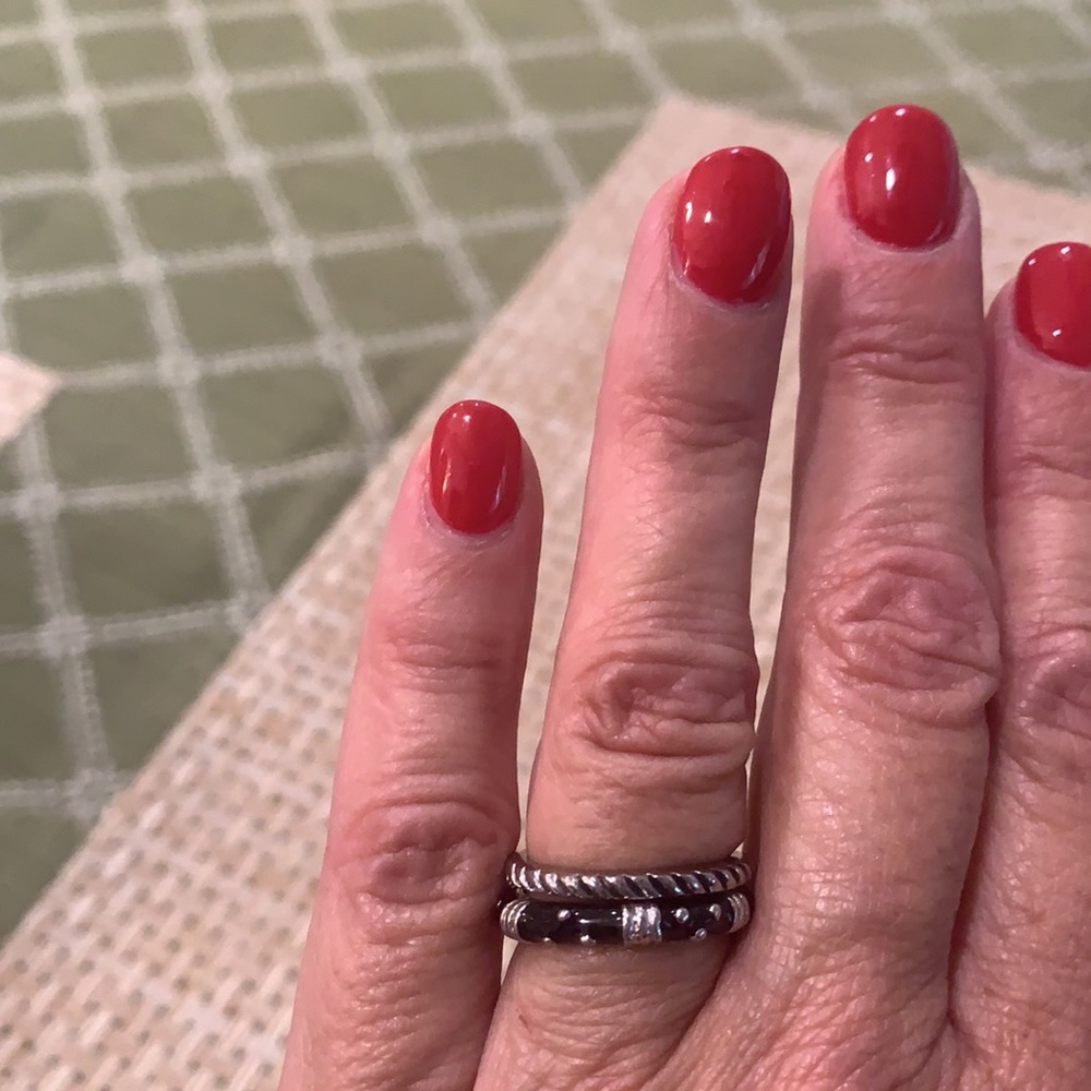Stackable silver rings